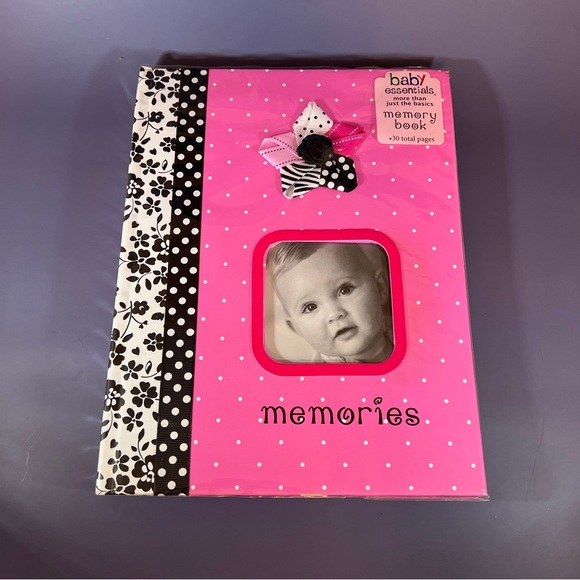Baby Essentials 30 Page Memory Book Pink Baby Girl Baby Shower - Picture 2 of 9
